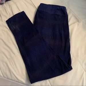 LulaRoe navy leggings